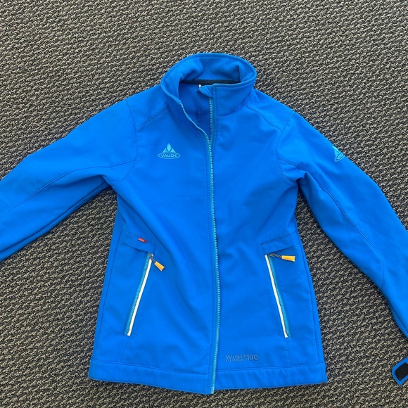Vaude Kids Blue Raincoat - Picture 4 of 6